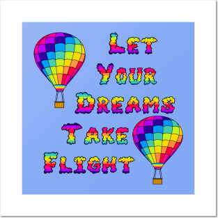 Balloons take Flight Quote Posters and Art